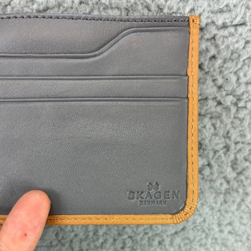 Skagen Tech Multi Sleeve Horizon Blue Mens One Size Leather Tablet Pouch SWS0027